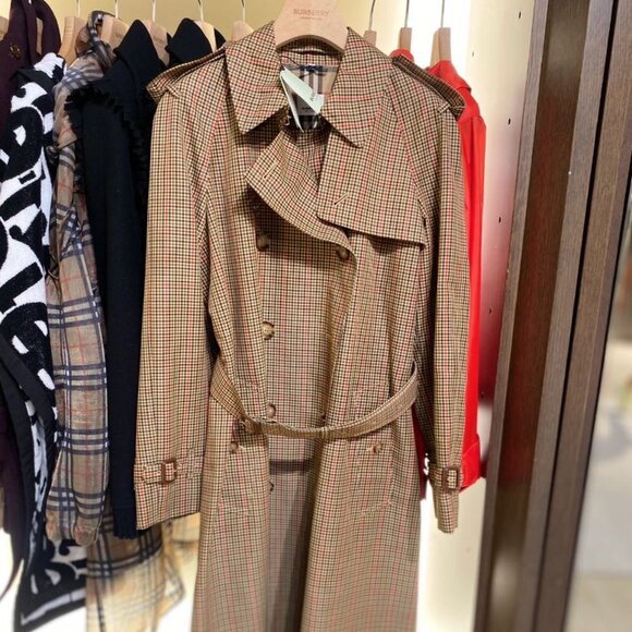 NWT Burberry Bridstow Women's check pattern Trench Coat - Picture 6 of 8